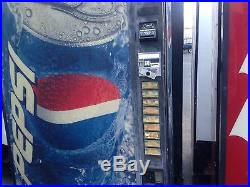 Vendo 475-9 Soda Vending Machine WithBill & Coin Accept Not Pretty But Runs Great