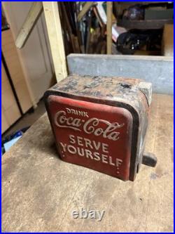Vendo Soda Pop Drink Coca Cola Serve Yourself Vending Machine Coin Slot Parts