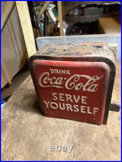 Vendo Soda Pop Drink Coca Cola Serve Yourself Vending Machine Coin Slot Parts