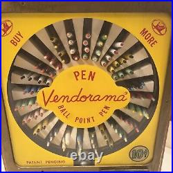 Vendorama Coin Op 10¢ Ballpoint Pen Vending Machine with Original Pens