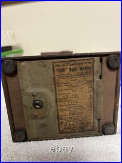 Vintage 1 Cent OHIO Blue Tip BOOK MATCHES Coin Op Dispenser Vending Machine