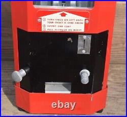 Vintage 1 Cent Select-O-Vend Candy Coin Operated Dispenser Machine NICE