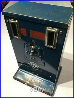 Vintage 10c PENCIL VENDING MACHINE by HARMON Wichita KANSAS US Table Top Coin Op