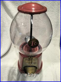 Vintage 1925 Advance Coin Op Big Mouth Penny Bulk Vending Candy Gumball Machine