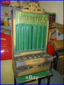 Vintage 1925 RARE Rowe Table Top Model Cigarette Coin Vending Machine Stand