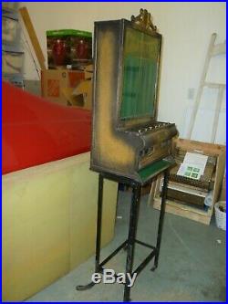 Vintage 1925 RARE Rowe Table Top Model Cigarette Coin Vending Machine Stand