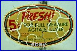 Vintage 1940s 5 Cent Abbey Mfg. CASH TRAY Gumball Nut Vending Machine Coin Op