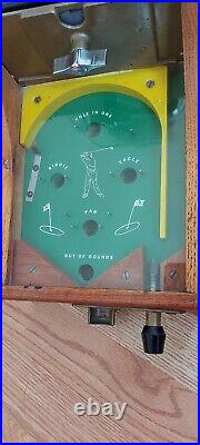 Vintage 1942 Gumball Machine Skill 1¢ Penny Coin Op Pinball Golf Game