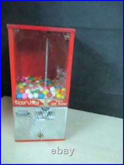 Vintage 1950's 1 Cent Becker Penny Gumball Candy Machine Vending Coin Op