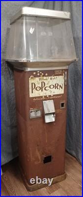 Vintage 1950's Cebco Gold Medal 10 Cent Popcorn Vending Machine Coin Operated