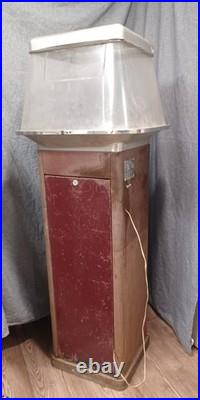 Vintage 1950's Cebco Gold Medal 10 Cent Popcorn Vending Machine Coin Operated