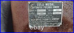 Vintage 1950's Cebco Gold Medal 10 Cent Popcorn Vending Machine Coin Operated