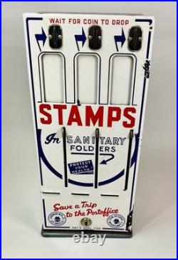 Vintage 1950S Shipment Vending Machine Coin Op Countertop Post Office Display