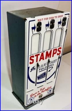 Vintage 1950S Shipment Vending Machine Coin Op Countertop Post Office Display