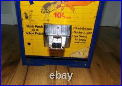 Vintage 1950s 10 Cent Dime Quality Pencils Coin Operated School Vending Machine