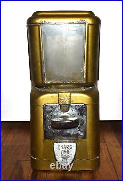 Vintage 1950s National GUMBALL PEANUT & CANDY Vendor Coin Operated Machine