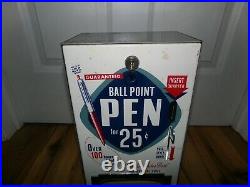 Vintage 1950s Servend Ball Point Pen Coin Operated. 25 Cent Vending Machine