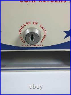 Vintage 1950s Star Delicious Candy 5 Cent Coin Operated Vending Machine