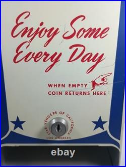 Vintage 1950s Star Delicious Candy 5 Cent Coin Operated Vending Machine