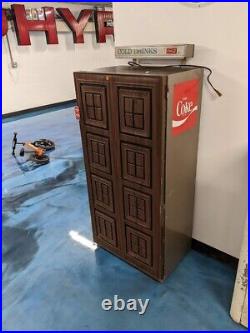 Vintage 1960's Coca Cola Vending Machine, Coin Operated, Fake Wood