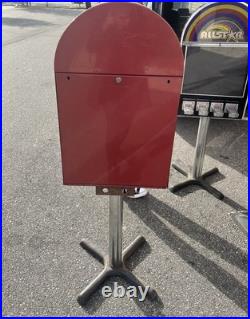 Vintage 4-Column Sticker/Tattoo Vending Machine with Stand