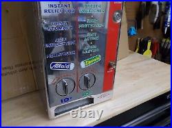 Vintage Alkaid & Cloramint Mint Vending Machine Coin-Op Dispenser PRICE DROP