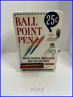 Vintage Ball Point Pen 25 Cent Coin-Op Dispenser