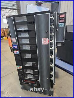 Vintage Coin Bill Operated Dual Layer Snack Soda Vending Machine Vintage Coin Bill Operated Dual Layer Snack Soda Vending Machine