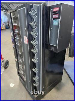 Vintage Coin Bill Operated Dual Layer Snack Soda Vending Machine Vintage Coin Bill Operated Dual Layer Snack Soda Vending Machine