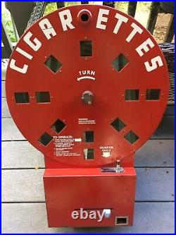 Vintage Coin Op Cigarette Vending Machine 1950s Dial A Smoke. Minesotta RARE