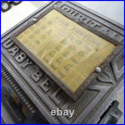 Vintage Coin Op Puritan Baby Bell Trade Simulator, 5 Cent Vending Machine, Works