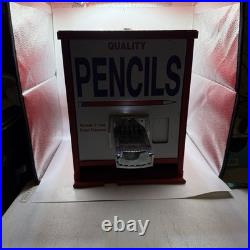 Vintage Coin Op Quality Pencil Dispenser Red