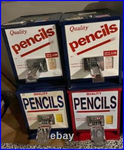 Vintage Coin Op Quality Pencil Dispenser Red