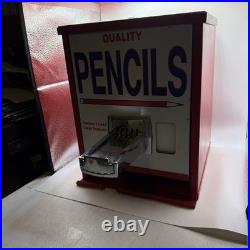 Vintage Coin Op Quality Pencil Dispenser Red