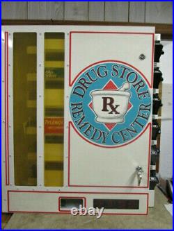 Vintage Coin Operated Medicine Vending Machine Unit Dose Medicine