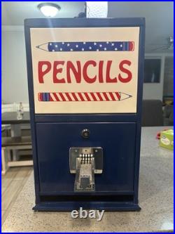 Vintage Coin-Operated Pencil Dispenser Machine