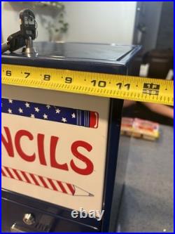 Vintage Coin-Operated Pencil Dispenser Machine
