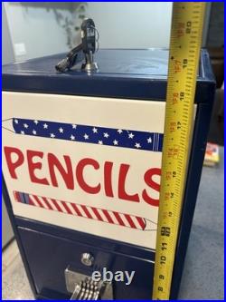 Vintage Coin-Operated Pencil Dispenser Machine