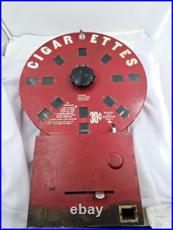 Vintage Dial A Smoke Rotary Coin Op Cigarette Vending Machine 26x18