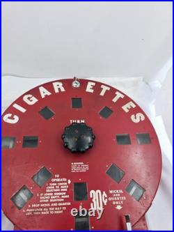 Vintage Dial A Smoke Rotary Coin Op Cigarette Vending Machine 26x18