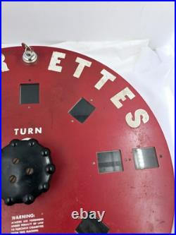 Vintage Dial A Smoke Rotary Coin Op Cigarette Vending Machine 26x18