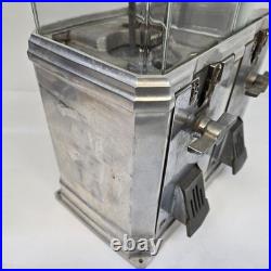 Vintage Double Nugget 1 Cent Gumball Peanut Vending Machine Coin Op See Cond