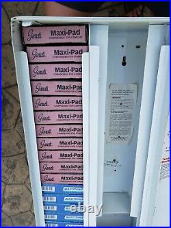 Vintage Dual Playtex Vending Machine Sanitary Napkin Pad Dispenser Coin Op