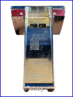 Vintage ESD Pencil Vending Machine Dispenser Coin-Operated Blue Metal E-21258