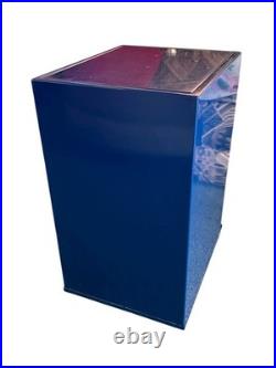 Vintage ESD Pencil Vending Machine Dispenser Coin-Operated Blue Metal E-21258