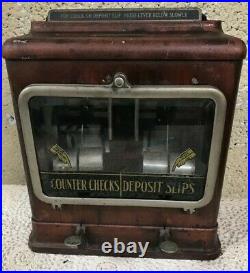 Vintage Economy Counter Check Dispensing Vending Machine non coin operated