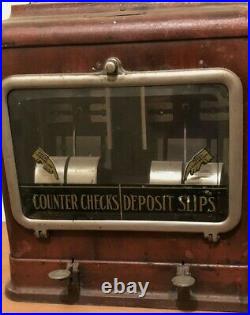 Vintage Economy Counter Check Dispensing Vending Machine non coin operated