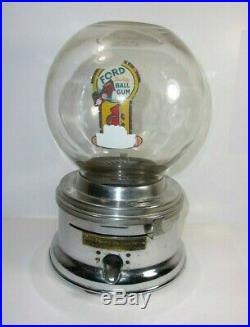Vintage Ford Gumball Machine 1 Cent Coin Operated T