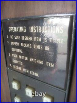 Vintage Lance coin opp snack vending machine snack candy 15 selection
