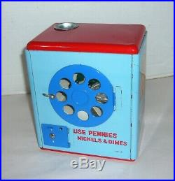 Vintage Mechanical Coin Vending Machine Savings Bank